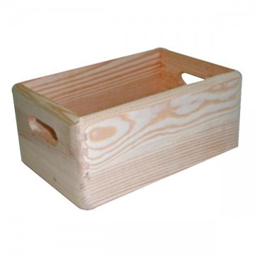 Practical Wooden Basket Container 30X20 h 14