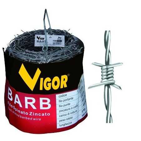 Fil barbelé galvanisé Vigor Barb Mt. 100