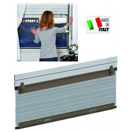 Hu-Firma Aluminium Moustiquaire Roll Up Marron 100X160 C