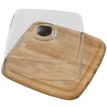 Wooden Square Cheese Container cm 31X31 Checco