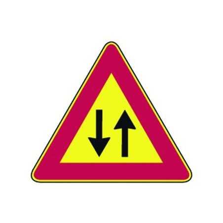 Temporary Traffic Signs Double Direction Circular. Fig. 387