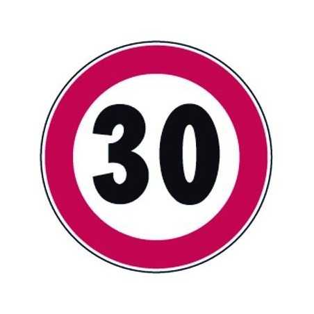 Road signs prohibition Speed ​​limit 30 Km/H Fig. 50/30
