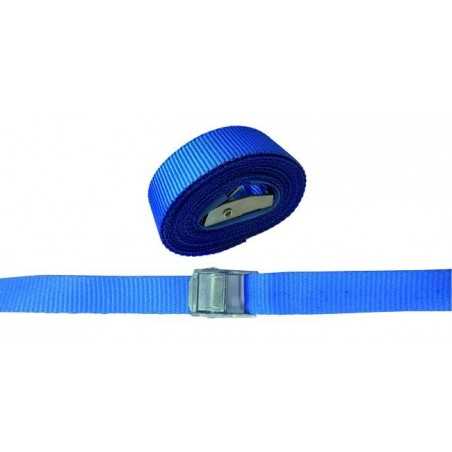 Sangles unies bleues Vigor avec pince 25mm 2.5m