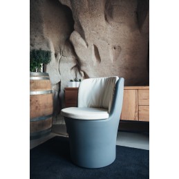 White Leather Cushion For...