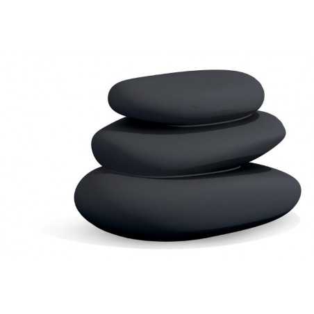 Pietre decorative d’arredo di design 75x62 in polimero antracite resistente per interno ed esterno - Made in Italy - Monacis