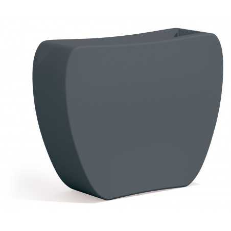 Heart Gray Planter in Monacis Polymer - Cm 100X30X80 H