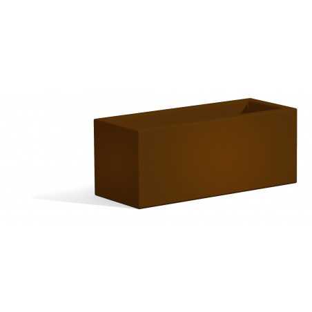 Matera Bronze Flower Box in Monacis Polymer - Cm 100X40X40 H