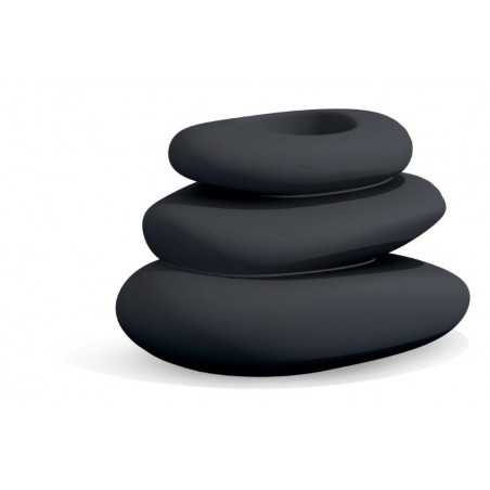 Vase Eden Anthracite en Monacis Polymer - Cm 75X62X47 H