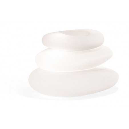 Vase Eden Bright White Light en Polymer Monacis - Cm 75X62X47 H