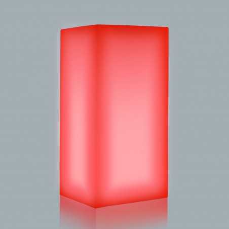 Youcube Top Luce Rossa in Polimero Monacis - Cm 40X40X80 H