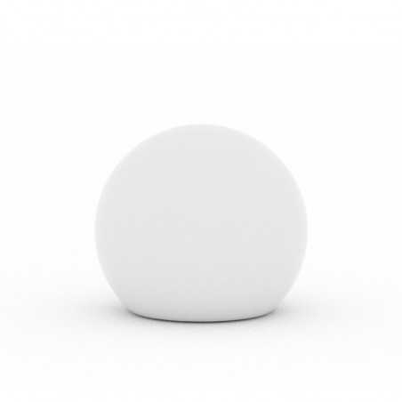 Lampada sfera di design Ø50 in polimero luce multicolor con bateria per interno ed esterno - Made in Italy - Monacis