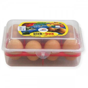 Egg Container 12 Places cm 21X16 Clickclack Lega