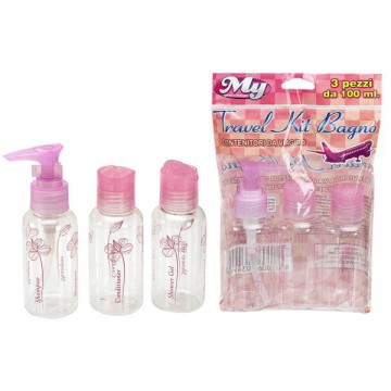 Contenitori Bagno Set Viaggio pz.3 My