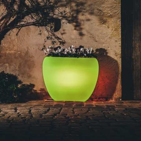 Vase Monacis Polymère Vert Clair Cœur - 100X30X80 H