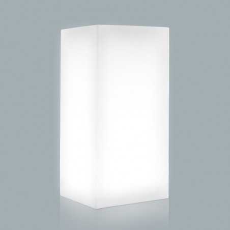Youcube White Light Top in Monacis Polymer - Cm 40X40X80 H