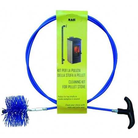 Vigor Pellet Ramoneur Kit Flexi Rod 200 Cm diamètre 80 Mm