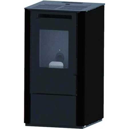 Stufa Punto Fuoco Pellet Vania 9,5Kw Nero Goffrato