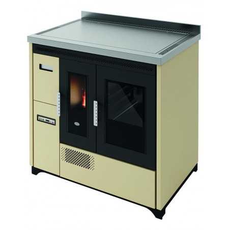 Cuisinières Punto Fuoco Pellet Enrica-90 9,3Kw Ivoire