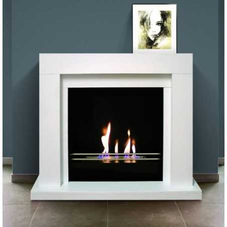 Bio-Floor Fireplace Udine 2500W White Tecno Air System