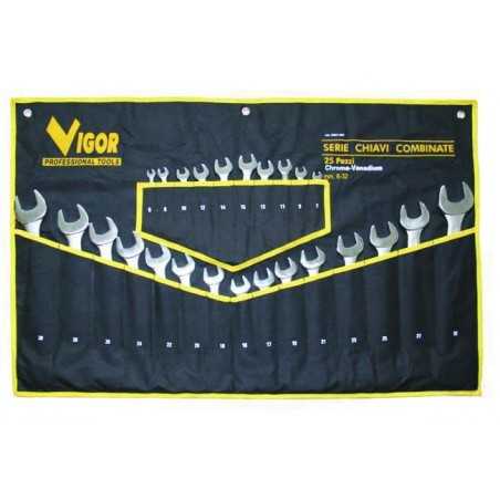 Vigor Crv-Din3113 Combined Wrench Series Bag Cloth Pieces 25