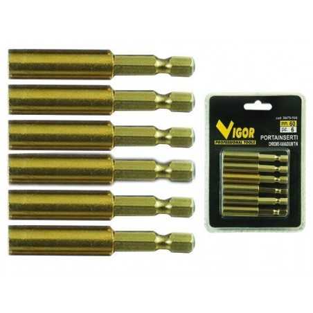 Portainserti Vigor Magnetici Crv Set 6 Pezzi Mm. 60