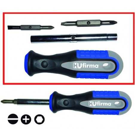 Hu-Firma Multibits screwdriver 6 Magnetic inserts