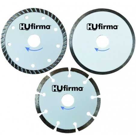 Diamond Disc Set 3 Pieces Hu-Firma Hobby White Dia.Mm.115