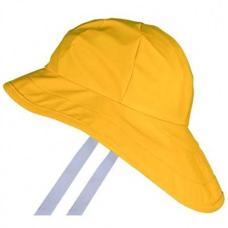 Chapeau imperméable en polyester jaune Vigor Tg. Seulement