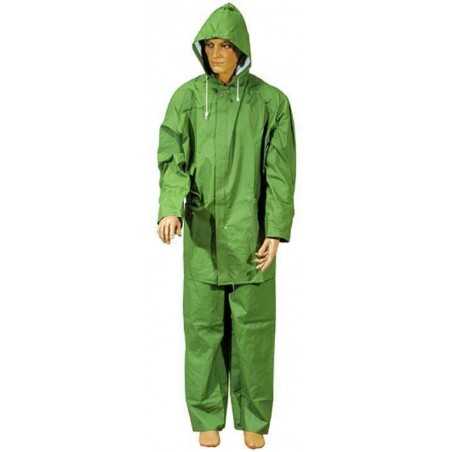 Impermeabile Giacca/Pantalone Pvc Telati Verde Taglia L