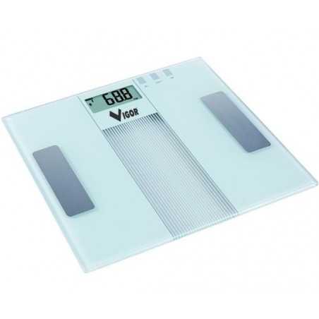 Vigor Personal Scale Mod. Alba Glass/Stainless Steel Electronic