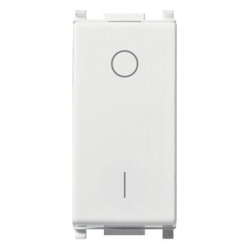 14015 White lightable switch 2P 16 Ax 250 V~ Plana
