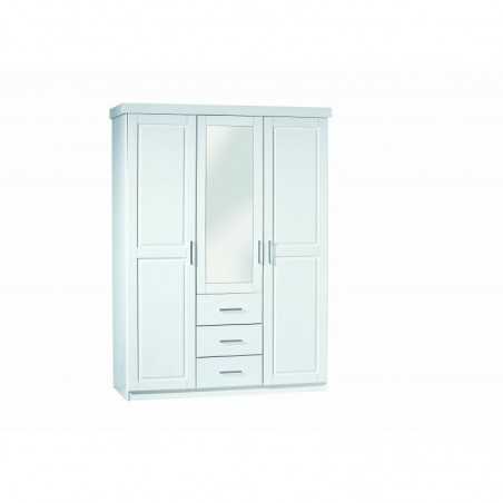 Inter Link wardrobe 2 doors + 3 drawers with glass dim.14x55x190h