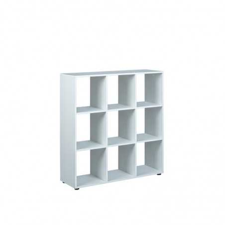 Libreria Inter Link 9 box laminato bianco Dim. 104,5x33x109h