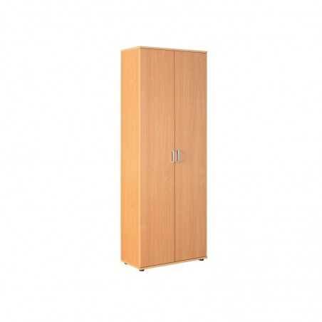 Inter Link 2-door wardrobe with peach finish laminate shelves