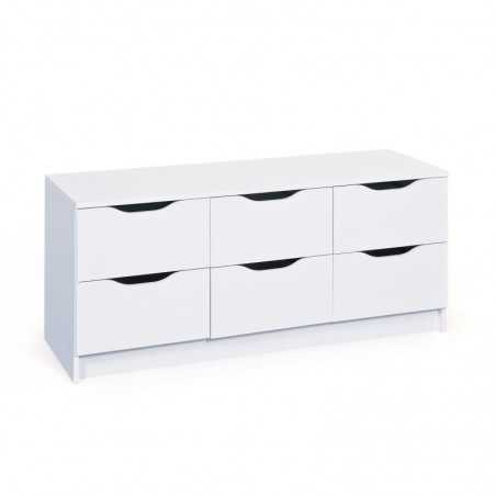 Commode 6 tiroirs Inter Link dim. 120x40x50h