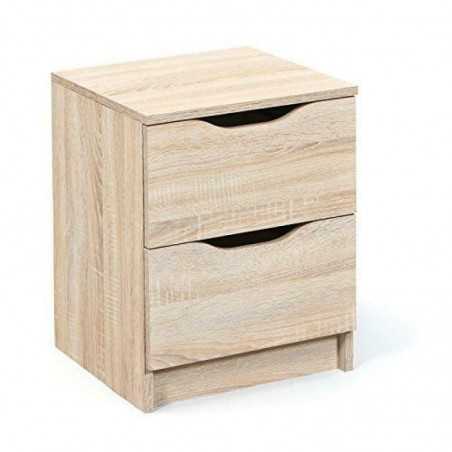 Chest of drawers 2 drawers Inter Link dim. 40x40x50h Oak