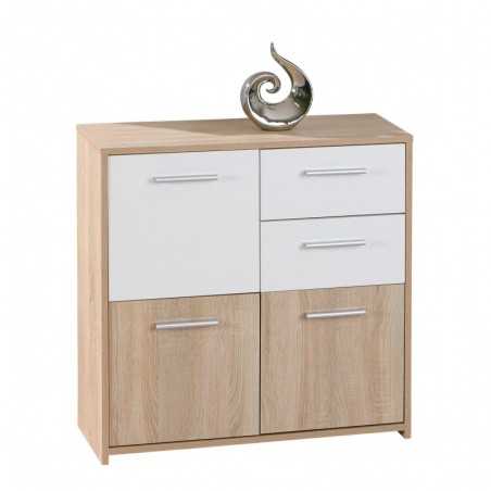 Inter Link laminate sideboard with oak and white lacquer finish