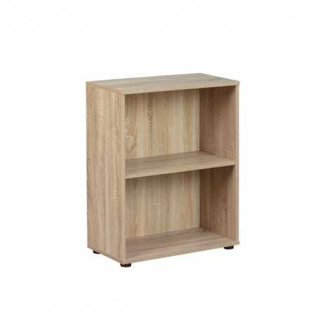 Inter Link bookcase 2 levels laminate oak finish