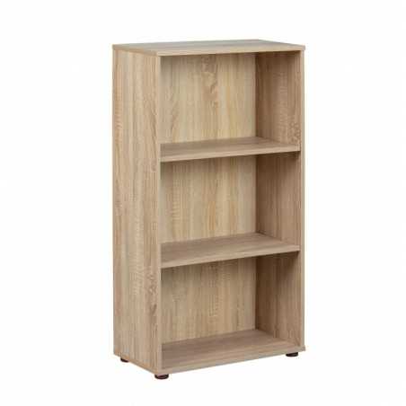 Inter Link bookcase 3 levels laminate oak finish
