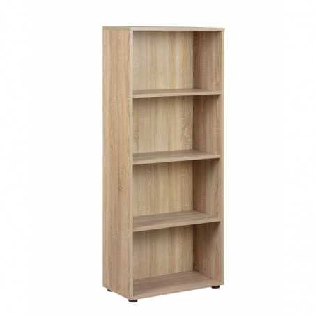 Inter Link bookcase 4 levels laminate oak finish