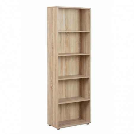 Inter Link bookcase 5 levels laminate oak finish
