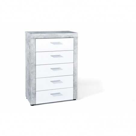 Commode Inter Link 5 tiroirs Dim. 74x40x105h