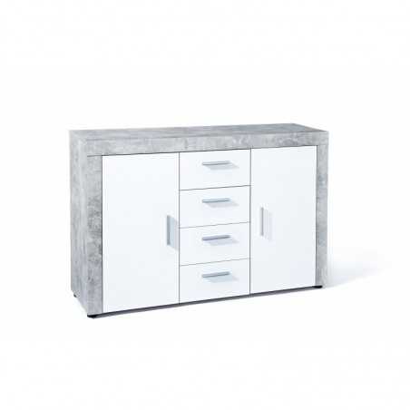 Buffet Inter Link 2 ante + 4cassetti Dim. 134x40x86h