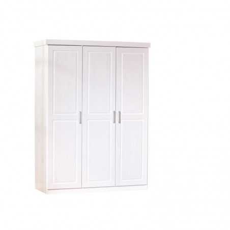 Armoire 3 portes avec étagères dim.140x55x190h