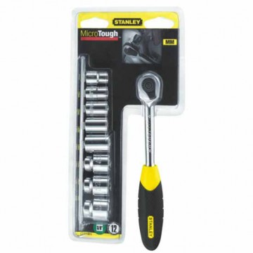 Cricch.Microtough 1/4"+ 9 Bussole 0-94-610 Stanley