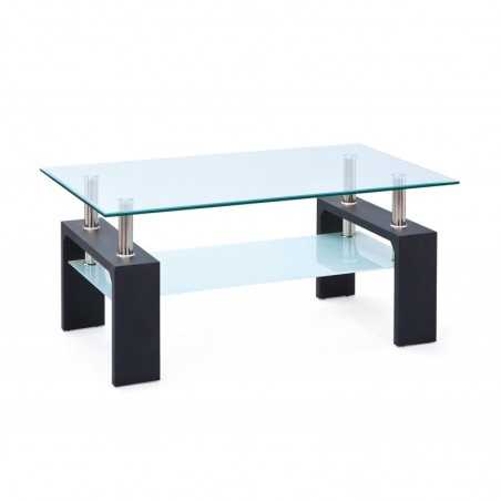 Table basse Inter Link dim.100x60x45h mdf laqué noir