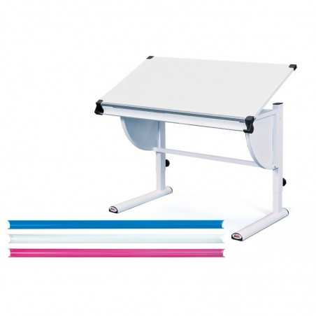 Inter Link desk with adjustable height and tilting shelf