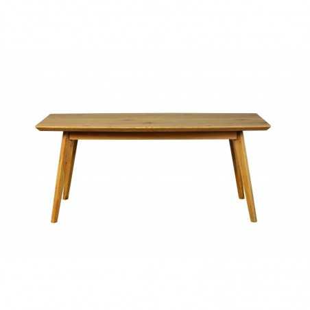 Inter Link fixed table 180x90 in wild oak laminated mdf