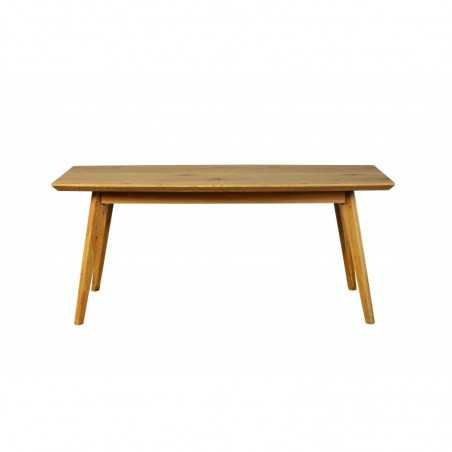 Table fixe Inter Link 180x90 en mdf stratifié chêne sauvage