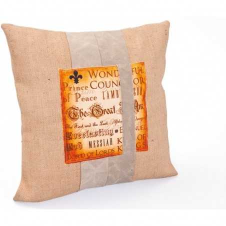 Inter Link beige cotton cushion 2